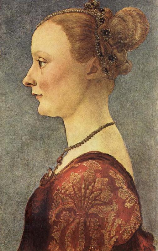 Pollaiuolo, Piero Portrait of a Young Lady oil painting picture